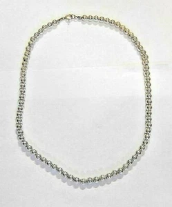 Brand New Sterling Silver BEAD 18" NECKLACE - Picture 1 of 4