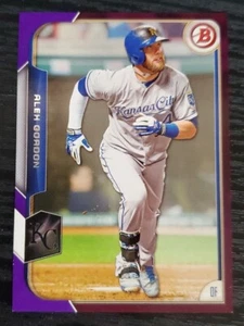 2015 Bowman Purple #3 Alex Gordon /250 - Picture 1 of 2