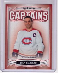 JEAN BELIVEAU 06/07 Parkhurst CAPTAINS Insert Card #187 Montreal Canadiens /3999