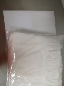 Ralph Lauren Bromley Doppelösen Rüschen flaches Laken weiß 100 % Baumwolle NEU - 2 verfügbar - Bild 1 von 8