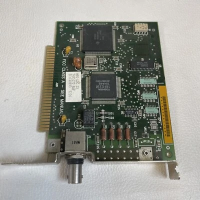 Vtg IBM BNC ISA 8-Bit Network Card LAN Card Toshiba 16F0291 -UNTESTED-for Parts - Image 1 of 4