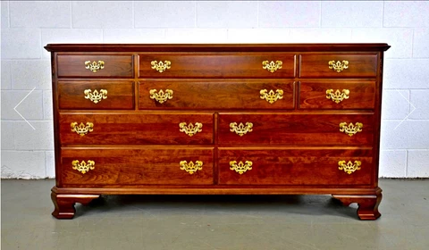Ethan Allen Georgian Court Cherry Dresser "Excellent Condition" Cover