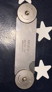 Mitutoyo 186-104 Radius Gage 9/32-31/64  Angle  16 Leaves   ONE TOOL - Picture 1 of 10