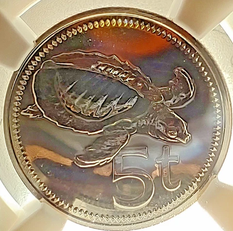 1980-FM (U) Papua New Guinea 5 Tofa NGC MS 69 DPL Top Pop! Low Mintage: 1120 Cover