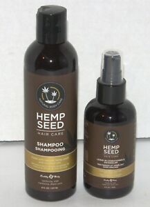 Earthly Body Hemp Seed Natural Hair Care Shampoo &Leave in conditioner detangler