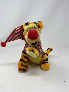 Tiger plush 11 3/4” Tall Wearing Red And White PJ’s - Picture 1 of 4