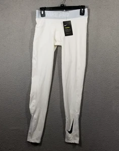 New NIKE PRO Warm Training Tight Men's Medium White | Style 929711-100 NWT - Picture 1 of 11