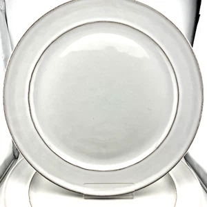 Pottery Barn Cambria Dinner Plates 11 3/4" Off White Stoneware Portugal - Picture 1 of 9