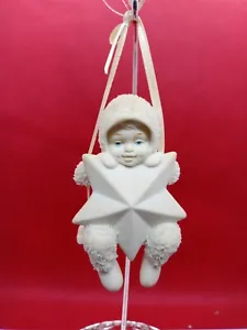 Dept. 56 Snowbabies Ornament Swinging On A Star. Used. - Picture 1 of 6
