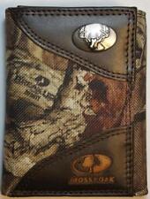 ZEP PRO Buck Deer MOSSY OAK Camo Trifold Wallet TIN BOX