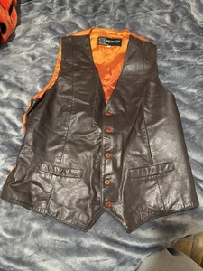 Intermezzo International Fashion Leather Vest 44 - Picture 1 of 2