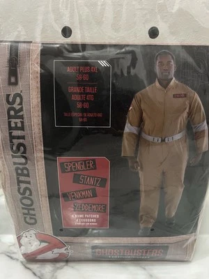 Adult Ghostbusters Halloween Costume Licensed -4XL PLUS NEW! - Image 1 of 4