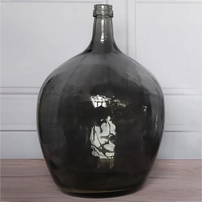 21-дюймовая очень большая напольная стеклянная ваза для высоких пампасов травы — настольный домашний декор, черная... - Изображение 1 из 4