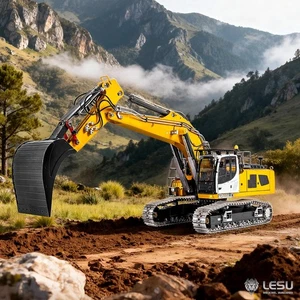 LESU Metal 1/14 RC Hydraulic Excavator LR956 2Arms Digger 3S Battery PL18EV LITE - Picture 1 of 12