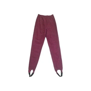 Color Circit Mervyns Girls Stirup Striped Leggings L 1980s Vintage Deadstock - Picture 1 of 4