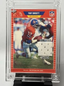 Tony Dorsett Jersey Fusion Pro Set 1988 Juego Usado Swatch Jersey Pieza - Imagen 1 de 2