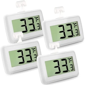 4 Pack Digital Refrigerator Thermometer, Waterproof Freezer Room Thermometer,... - Picture 1 of 7