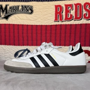 Size 10.5 - adidas Samba OG Low White Black Gum - Picture 1 of 10