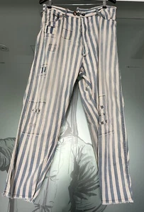 MAGNOLIA PEARL Vintage Sanforised Stripe PANTS OS Denims Miner Big Hickory - Picture 1 of 10