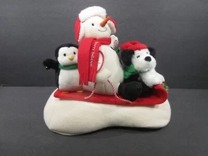 Snow What Fun Sledders Hallmark Jingle Pals 2007 animado cantando muñeco de nieve perro - Imagen 1 de 12
