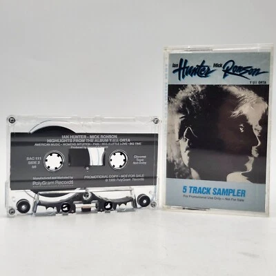 Ian Hunter Mick Ronson 5 Track Sampler Promo Cassette 1989 Polygram SAC III - Image 1 of 4