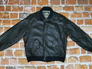 Chevignon Sport Tog ´S VINTAGE Chaqueta de Cuero Avión Negro Talla: M Punta Top - Imagen 1 de 7