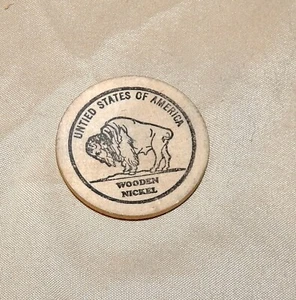 Wooden Nickels Very Rare I'SOT You Choose Type In Search Of Truth 1 1/2"USA 237N - Picture 1 of 8