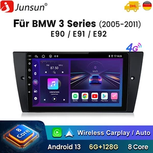 Android 13 GPS WIFI Carplay Für BMW 3er E90 E91 E92 318i 320d Autoradio 6+128G - Bild 1 von 11