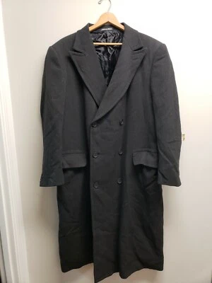 Giorgio Armani Neiman Marcus black 100% Virgin Wool Overcoat size 44 Regular - Image 1 of 4