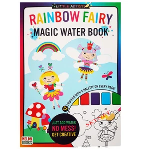 Children's RAINBOW FAIRY Magic Water Painting Colouring Book Activity No Mess  - Picture 1 of 4