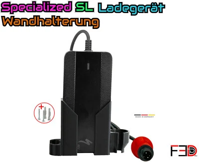 MARKENLOS Wandhalterung kompatibel mit dem Specialized SL E-Bike Ladegerät ebike