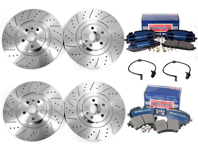 PARA AUDI S4 S5 SQ5 TDI TFSI 3.0 B9 PASTILLAS DE DISCO DE FRENO DELANTERAS TRASERAS PERFORADAS Y RANURADAS  Foto 1 de 4