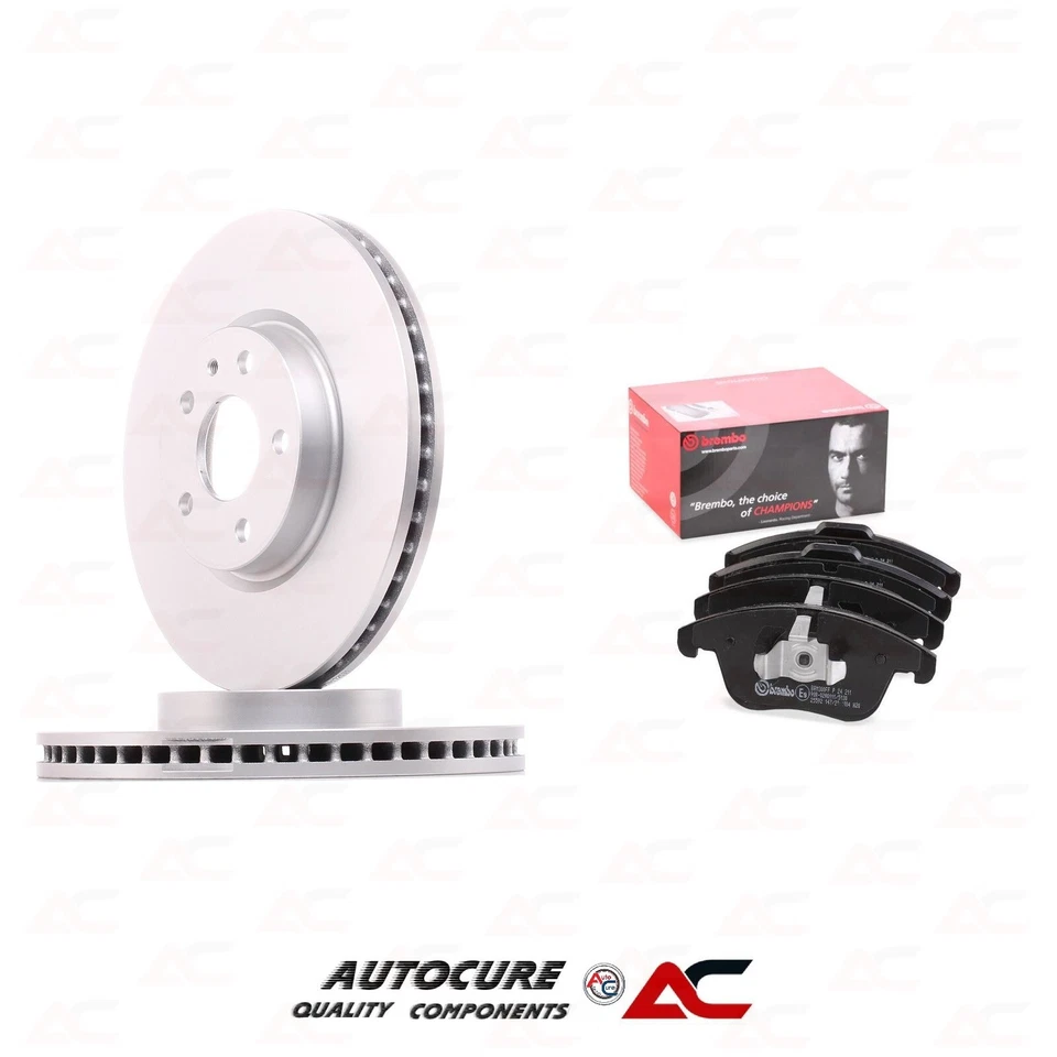 FOR FORD MONDEO MK5 2.0 FRONT BRAKE DISCS AND BREMBO PADS SET [2014 - 2019]  — 第 1/1 张图片