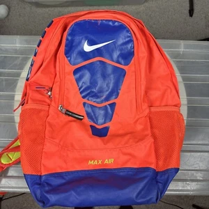 Nike Max Air Vapor Large Backpack Neon Orange/Volt/Blue (Nerf) - Picture 1 of 11
