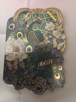 Punch Studio Die Cut Notepad - 75 Sheets Peacock Floral Design New Inspirational