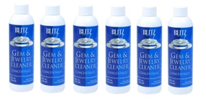 Jewelry Cleaner Gem Solution Non Toxic Liquid Concentrate No Scent Sonic 6 Pack - Picture 1 of 8