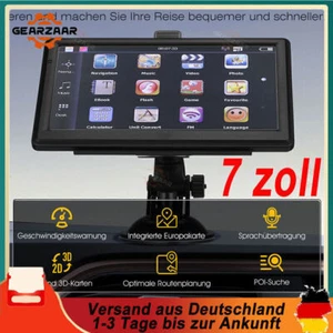 7'' GPS NAVI Navigationsgerät PKW LKW KFZ Truck Navigation 8GB+128MB EU Karten - Bild 1 von 20