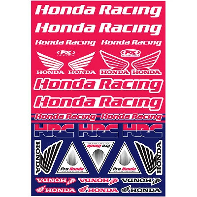 NEW  Factory Effex HONDA  Universal Stickers Decal Sticker Sheet CR CRF XR - Image 1 of 2