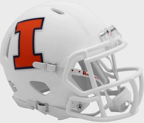 Illinois Fighting Illini NCAA Replica Speed Mini Football Helmet Riddell Cover