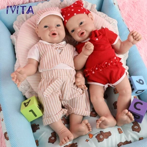 IVITA 12in to 23in Full Silicone Reborn Baby Handmade Soft Silicone Newborn Doll - Picture 1 of 15