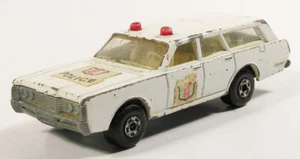 MATCHBOX 55 MERCURY POLICE CAR COMMUTER ESTATE WAGON LESNEY ENGLAND BBM - Picture 1 of 4