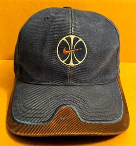 Azul NIKE Swoosh Baloncesto Béisbol Golf Gorra Gancho y Lazo Algodón Envejecido - Imagen 1 de 7