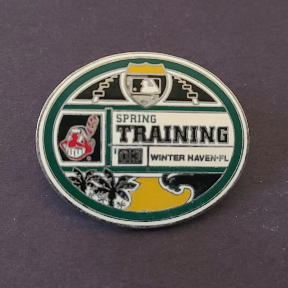 2003 MLB Spring Training - Cleveland Indians, Winter Haven, FL Lapel-Hat Pin - Image 1 of 3