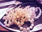 8  Ft Aurora Borelis Christmas Garland Beads White