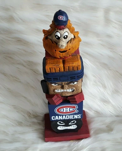 NEW Montreal Canadiens NHL 15" Tiki Totem Pole Mascot Figure Officially Licensed Cover
