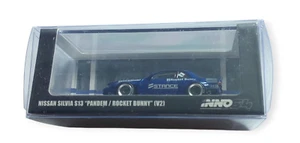 Inno64 Nissan Silvia S13 V2 Pandem Rocket Bunny Blue Metallic 1:64 - Picture 1 of 1
