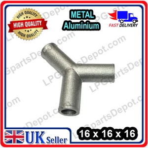 PIEZA Y 16x16x16 Camiseta Metal Push On Manguera Gas GLP Carburador Agua Aire Líquido - Imagen 1 de 1