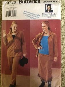 Butterick 6720 Delta Burke Designs Plus Size 16W-20W Women’s Suit New Uncut - Picture 1 of 1