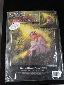 Candamar Designs Garden of Dreams Pixie Fairy Embellished Cross Stitch Kit 50917 - Picture 1 of 4