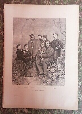 La Famiglia Garibaldi Xilografia Incisione 1892 - Edoardo Matania  • 14.50€